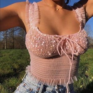 Dyspnea Frills and Thrills Cami in Small.